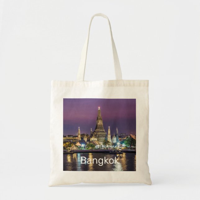 Tote Bag Bangkok Wat Arun Sunset BKK Thaïlande Souvenir (Devant)