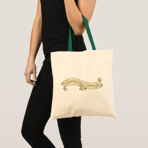 Tote Bag Bannière dorée de vœux de la Saint-Patrick vintage