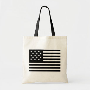 Tote Bag Bannière noire épangée par l'étoile drapeau améric