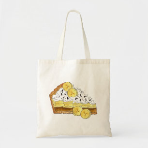 Tote Bag Banoffe Banana Toffee Pie Slice UK British Food