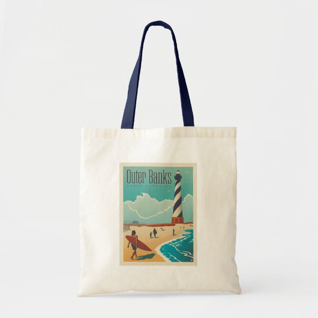 Tote Bag Banques extérieures | Caroline du Nord (Devant)