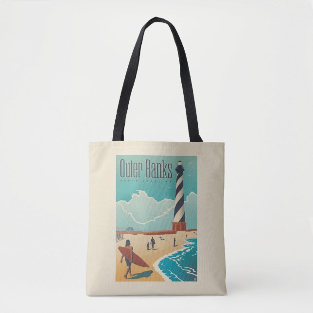 Tote Bag Banques extérieures | Caroline du Nord (Devant)