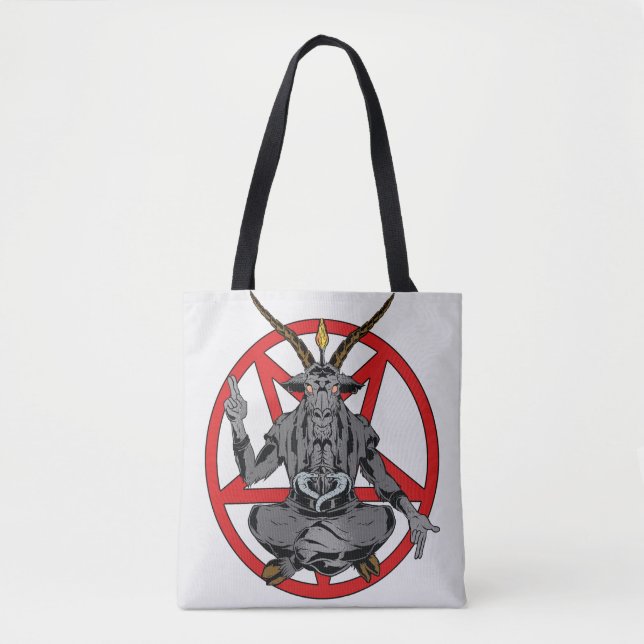 Tote Bag Baphomet roi de l'enfer  (Devant)