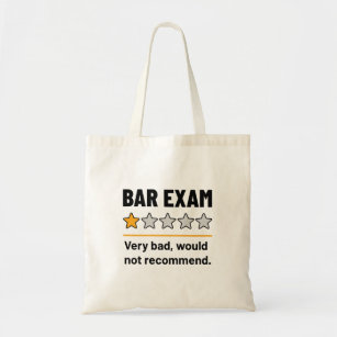 Tote Bag Bar Exam Funny 1 Étoiles Très Mauvais Ne Recommand
