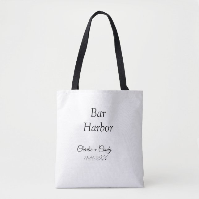 Tote Bag Bar Harbour bachelorée fête d'honneur mariage a (Devant)