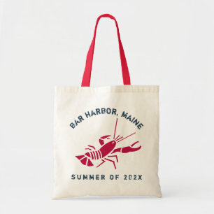 Tote Bag Bar Harbour, Maine Homard Personnalisé Année Souve