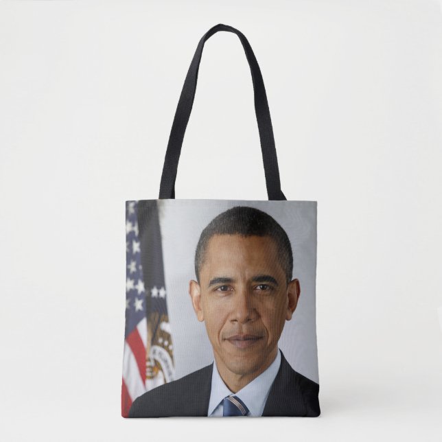 Tote Bag Barack Obama Président américain Portrait de la Ma (Devant)