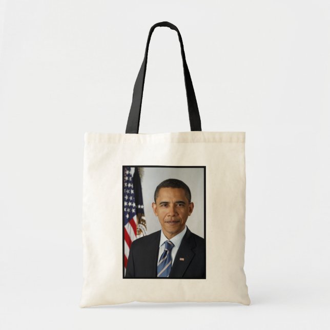 Tote Bag Barack Obama Président américain Portrait de la Ma (Devant)