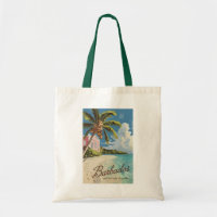 Barbados Art de Voyage peint Vintage
