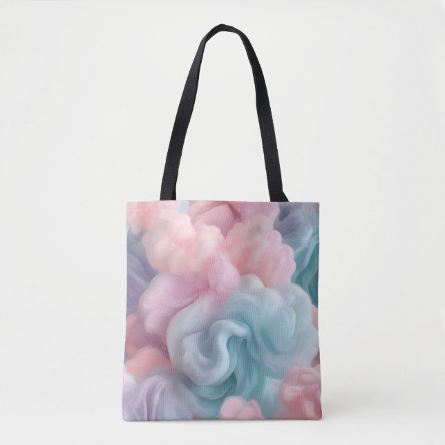 Tote Bag Barbe à papa abstraite (Devant)
