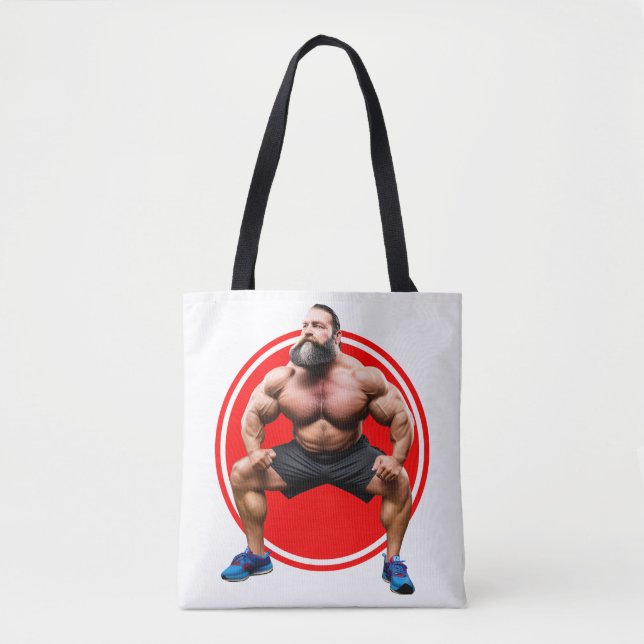 Tote Bag Barbu musclé (Devant)
