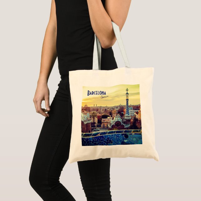 Tote Bag Barcelone, Espagne - Parc Guell (Devant (produit))