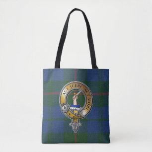 Tote Bag Barclay Tartan & Badge