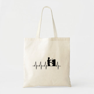 Tote Bag Barista Portafilter Espresso Heartbeat Café Bari