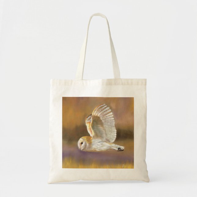Tote Bag Barn Owl. A Time to Fly.  (Devant)