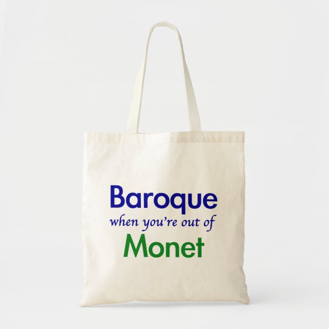 Tote Bag Baroque - Monet (Devant)