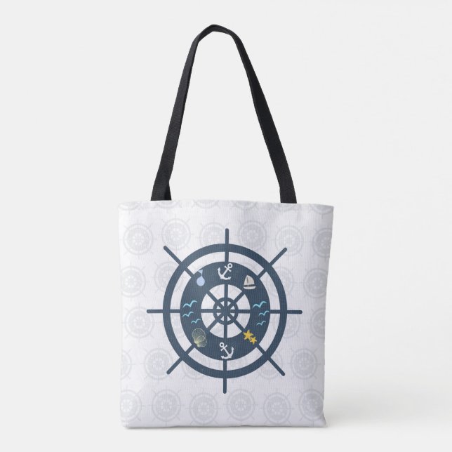 Tote Bag Barre à roue de navire (Dos)