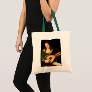 Tote Bag Bartolomeo Veneto Lady Jouer Lute Portrait Art
