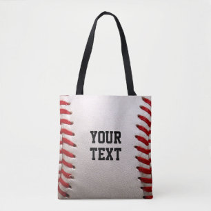 Tote Bag Baseball avec texte personnalisable