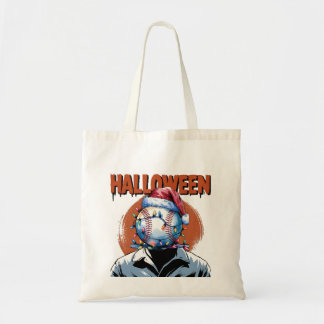 Tote Bag Baseball festif : Halloween se rencontre Noël