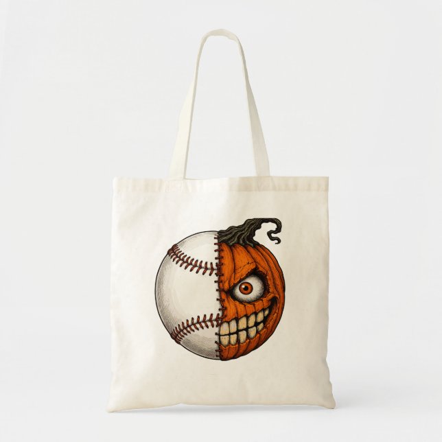 Tote Bag Baseball Halloween (Devant)