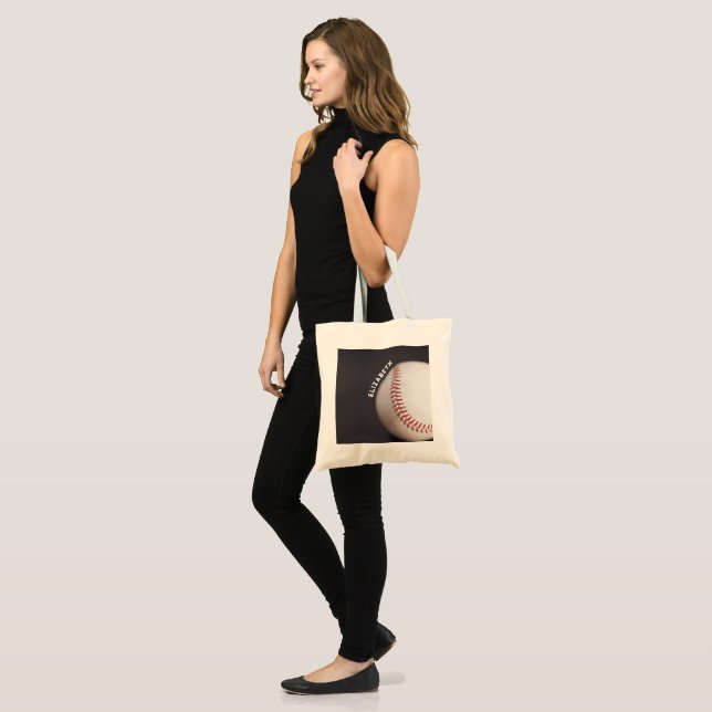 Tote Bag Baseball personnalisé (Devant (modèle))