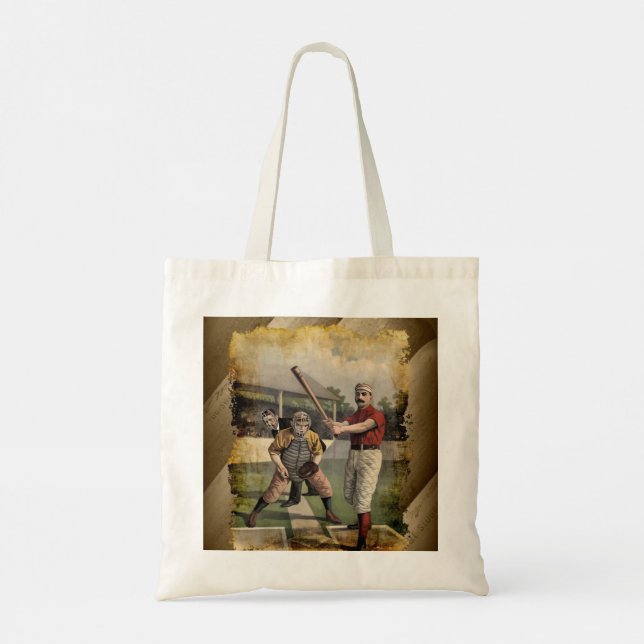 Tote Bag Baseball : Vintage (Dos)
