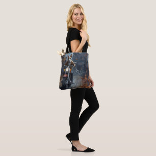 Tote Bag Basenji équitation moto Halloween effrayant