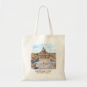 Tote Bag Basilique Saint-Pierre personnalisée Cité du Vatic