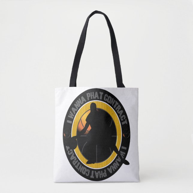 Tote Bag basketball logo, sports design, custom logo, baske (Devant)
