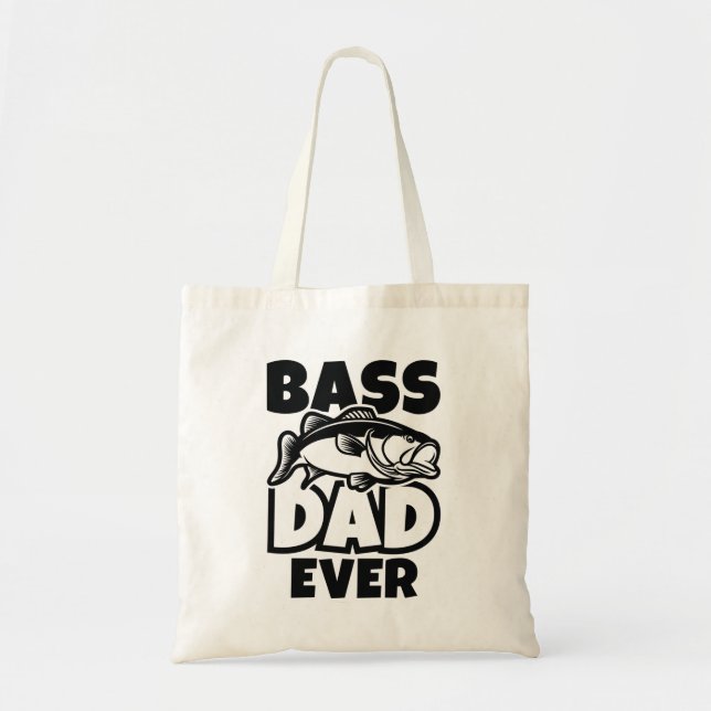 Tote Bag Bass Papa jamais (Devant)