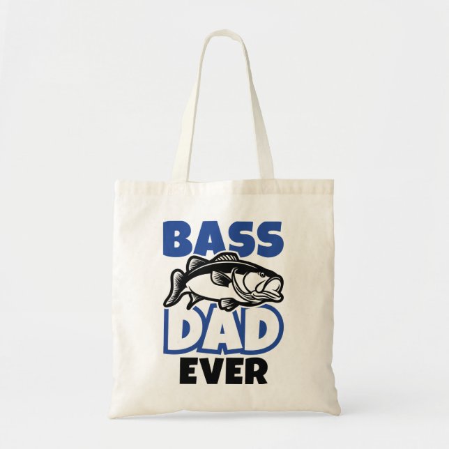 Tote Bag Bass Papa jamais (Devant)