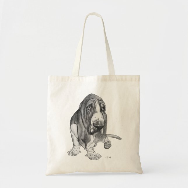 Tote Bag Basset Hound (Devant)