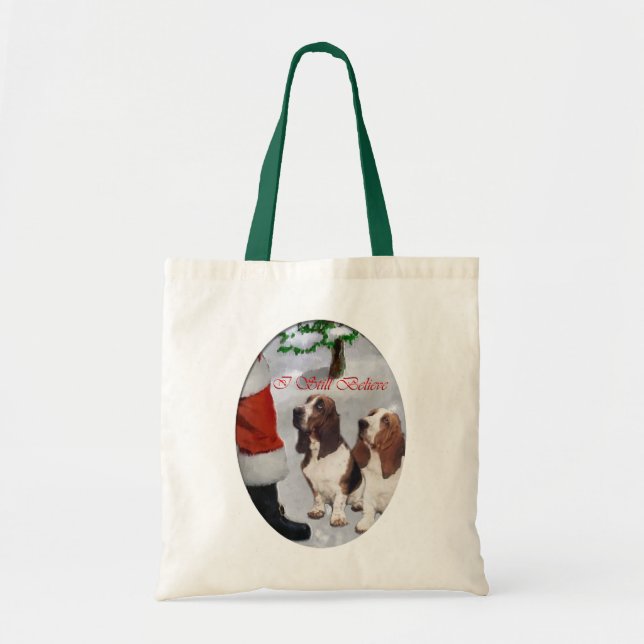 Tote Bag Basset Hound Cadeaux de Noël (Devant)