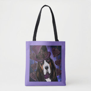 Tote Bag Basset Hound STEAMPUNK