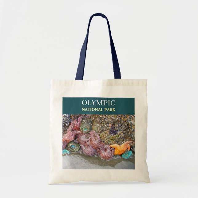 Tote Bag Bassin à marée de Ruby Beach Olympic, Étoile de me (Devant)