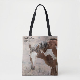 Tote Bag Bassin de lavage de sable Chevaux sauvages