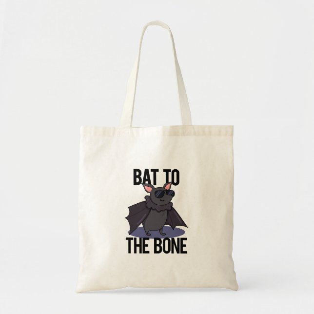 Tote Bag Bat À L'Os Drôle Animal Pun (Devant)