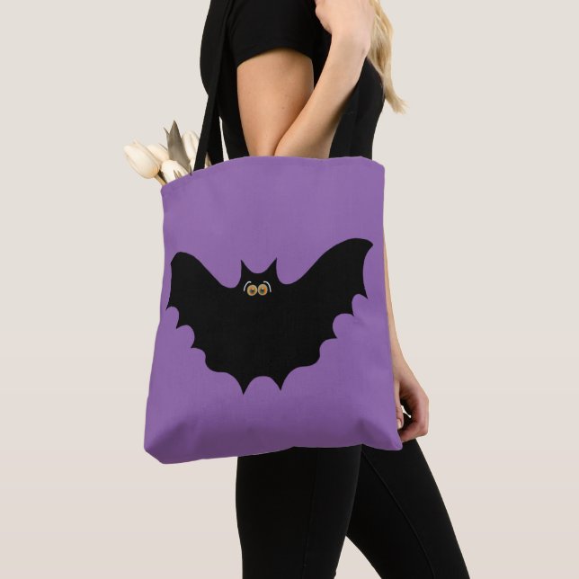 Tote Bag Bat noir d'Halloween (De près)