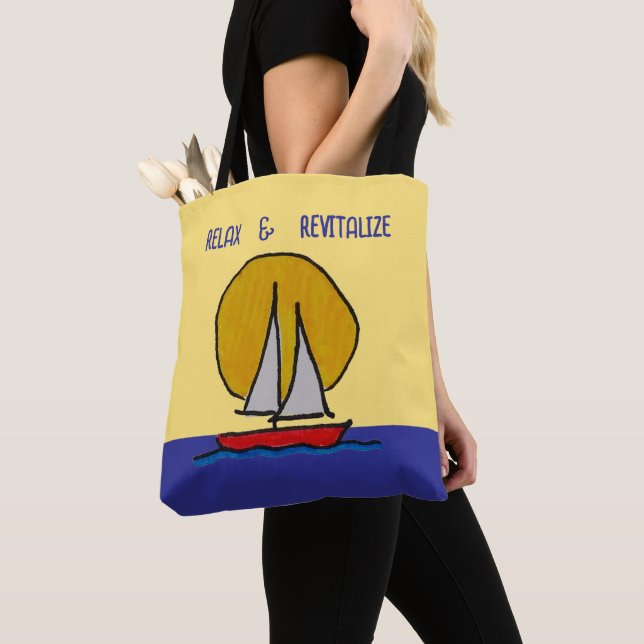 Tote Bag Bateau à voile au soleil (De près)