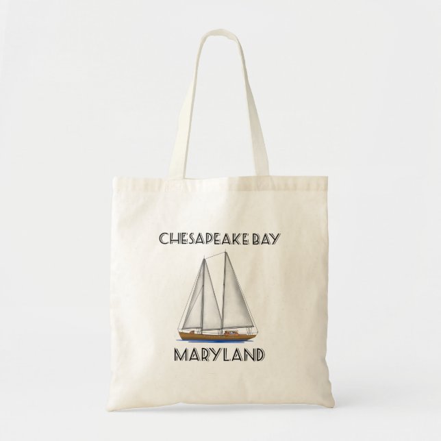 Tote Bag Bateau à voile Chesapeake Bay Maryland (Devant)