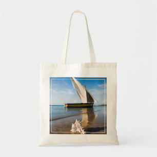 Tote Bag Bateau à voile et Shell   Mozambique, loge de