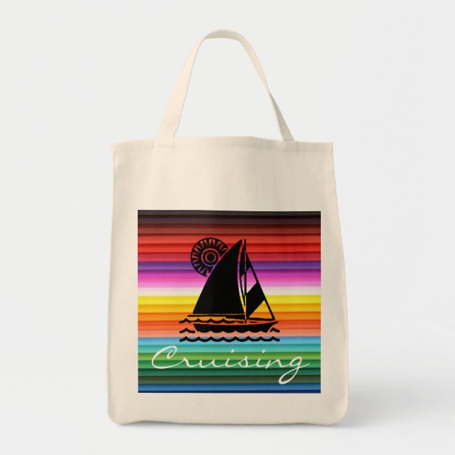 Tote Bag Bateau à voile Fourre-tout (Devant)