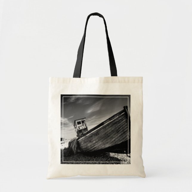 Tote Bag Bateau abandonné sur la plage de Dungeness (Devant)