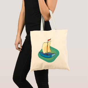 Tote Bag Bateau bleu