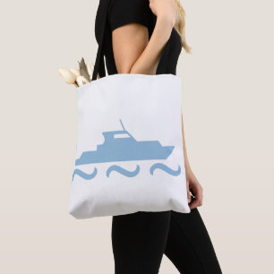 Tote Bag Bateau bleu bébé