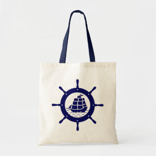 Tote Bag Bateau bleu marine
