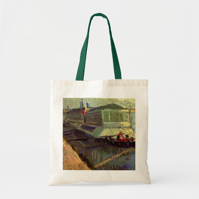 Tote Bag Bateau de bain sur la Seine à Asnières par Vincent (Devant)