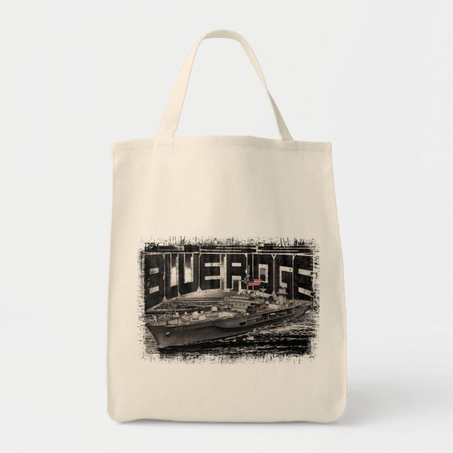 Tote Bag Bateau de commandement Blue Ridge Grocery Fourre-t (Devant)