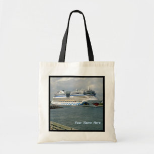 Tote Bag Bateau de croisière de sourire personnalisé